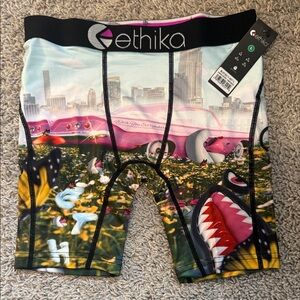 Ethika boys boxer briefs pink Cadillac- Size L 10/12 NWT